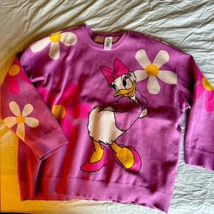 Disney Daisy Duck pink sweater Size 2X